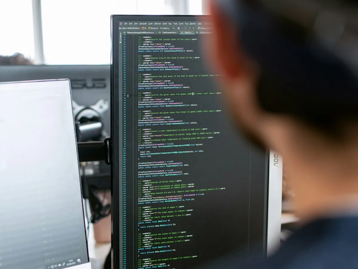 Engineer reviewing a production control screen
