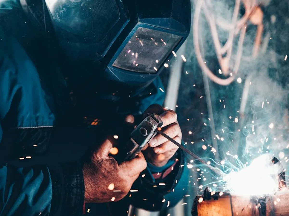 Welding and metal fabrication in the workshop